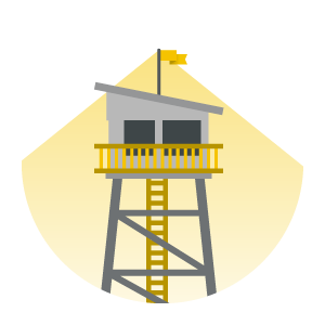 Lookout tower graphic